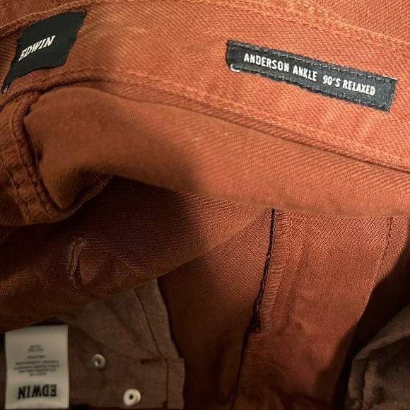 NWT EDWIN Anderson Ankle Spice Jeans - Cocoa Size 29 - Picture 6 of 11